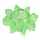 Зеленое эрекционное кольцо-звезда - Toyfa Basic - в Севастополе купить с доставкой