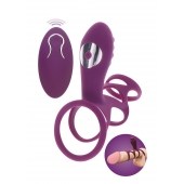 Фиолетовая эрекционная вибронасадка Halo Halo C-Ring Sleeve - Toy Joy - в Севастополе купить с доставкой
