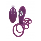 Фиолетовая эрекционная вибронасадка Halo Halo C-Ring Sleeve - Toy Joy - в Севастополе купить с доставкой