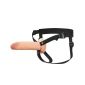 Полый страпон на ремнях 8’’ Hollow Silicone Strap-on - Pipedream - купить с доставкой в Севастополе