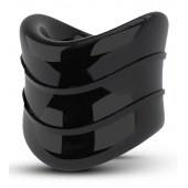 Черное эрекционное кольцо на мошонку Beef Ball Stretcher Snug X Long - Blush Novelties - в Севастополе купить с доставкой