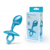 Голубая анальная пробка для массажа простаты Bulb Silicone Prostate Plug - 10,7 см. - b-Vibe - в Севастополе купить с доставкой