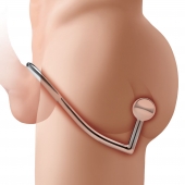 Кольцо на пенис с анальным стимулятором Stainless Steel Anal Hook   Cock Ring - BlueLine - в Севастополе купить с доставкой