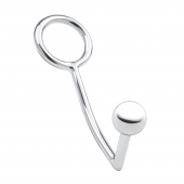Кольцо на пенис с анальным стимулятором Stainless Steel Anal Hook   Cock Ring - BlueLine - в Севастополе купить с доставкой
