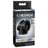 Черное эрекционное кольцо Rock Hard Cock Pipe - Pipedream - в Севастополе купить с доставкой