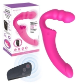 Розовый безремневой страпон Straples Strap-On Dildo - Erokay - купить с доставкой в Севастополе