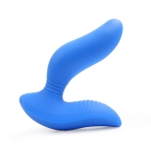 Синий вибромассажер простаты 3,5’’ Curve P-spot Massager - 12 см. - Erokay - в Севастополе купить с доставкой