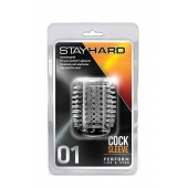 Прозрачная насадка с шипами STAY HARD COCK SLEEVE 01 CLEAR - Blush Novelties - в Севастополе купить с доставкой