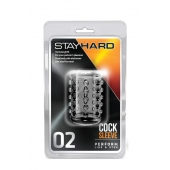 Прозрачная насадка на пенис с шишечками STAY HARD COCK SLEEVE 02 CLEAR - Blush Novelties - в Севастополе купить с доставкой