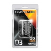 Прозрачная насадка с шипами и шишечками STAY HARD COCK SLEEVE 03 CLEAR - Blush Novelties - в Севастополе купить с доставкой