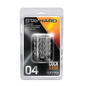 Прозрачная насадка с бороздками STAY HARD COCK SLEEVE 04 CLEAR - Blush Novelties - в Севастополе купить с доставкой