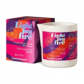 Массажная свеча Light My Fire Coconut с ароматом кокоса - 65 гр. - Love to Love - купить с доставкой в Севастополе