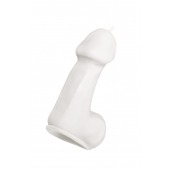 Белая свеча в форме пениса - 47 гр. - Pecado - купить с доставкой в Севастополе