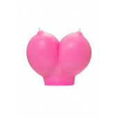 Розовая свеча «Сиськи» - 150 гр. - Pecado - купить с доставкой в Севастополе
