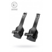 Черные подвесы с белой строчкой - Pecado - купить с доставкой в Севастополе