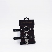 Черно-красные кожаные оковы - Crazy Handmade - купить с доставкой в Севастополе