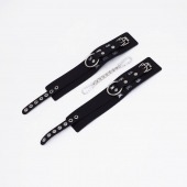 Черные кожаные оковы Sex - Crazy Handmade - купить с доставкой в Севастополе