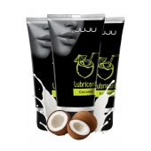 Набор из 3 съедобных лубрикантов JUJU со вкусом кокоса - JuJu - купить с доставкой в Севастополе