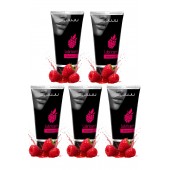 Набор из 5 съедобных лубрикантов JUJU со вкусом малины - JuJu - купить с доставкой в Севастополе