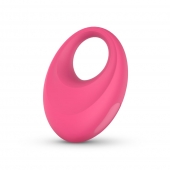 Розовое интерактивное эрекционное виброкольцо Leo - Easy toys - в Севастополе купить с доставкой