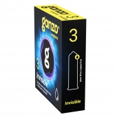 Супертонкие презервативы Ganzo Invisible - 3 шт. - Ganzo - купить с доставкой в Севастополе