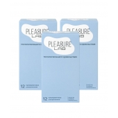 Набор из 3 упаковок ультратонких презервативов Pleasure Lab (по 12 шт.) - Pleasure Lab - купить с доставкой в Севастополе