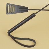 Черный кожаный стек «Сириус» - 60 см. - Sitabella - купить с доставкой в Севастополе