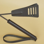 Черный кожаный стек «Сириус» - 60 см. - Sitabella - купить с доставкой в Севастополе