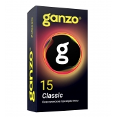 Классические презервативы с обильной смазкой Ganzo Classic - 15 шт. - Ganzo - купить с доставкой в Севастополе