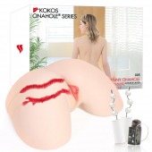 Мастурбатор-полуторс с двойным слоем материала и вибрацией Jenny Onahole Real Hips - KOKOS - в Севастополе купить с доставкой