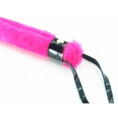 Нежная плеть с розовым мехом BDSM Light - 43 см. - БДСМ Арсенал - купить с доставкой в Севастополе