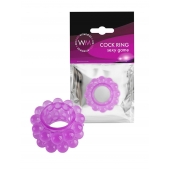 Лиловое эрекционное кольцо с 2 рядами стимулирующих шариков - Erowoman-Eroman - в Севастополе купить с доставкой
