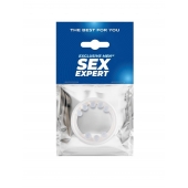 Эрекционное кольцо со стимулирующими шариками сверху и снизу - Sex Expert - в Севастополе купить с доставкой