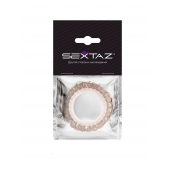 Эрекционное кольцо с бежевыми «ресничками» - Sextaz - в Севастополе купить с доставкой