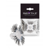 Эластичное эрекционное кольцо с черными «ресничками» - Sextaz - в Севастополе купить с доставкой