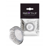 Эластичное эрекционное кольцо с длинными черными «ресничками» - Sextaz - в Севастополе купить с доставкой