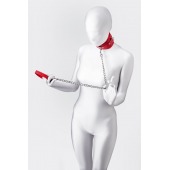 Красный ошейник с подкладкой из меха - ToyFa - купить с доставкой в Севастополе