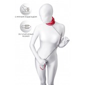 Красный ошейник с подкладкой из меха - ToyFa - купить с доставкой в Севастополе