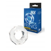 Прозрачное эрекционное кольцо в форме гайки - Sex Expert - в Севастополе купить с доставкой
