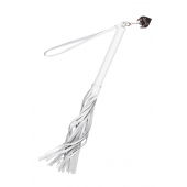 Белая кожаная плеть - 50 см. - Pecado - купить с доставкой в Севастополе