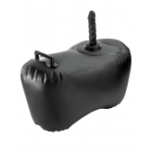 Черное надувное кресло с платформой для фиксации дилдо Body Dock Inflatable Love Seat - Pipedream - купить с доставкой в Севастополе