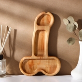 Деревянное блюдо для подачи в форме члена (25 х 16,5 х 1,7 см) - Сима-Ленд - купить с доставкой в Севастополе