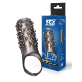 Дымчатая насадка на пенис с выпуклостями - 12 см. - Sex Expert - в Севастополе купить с доставкой