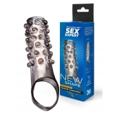 Дымчатая насадка на пенис с выпуклостями - 11 см. - Sex Expert - в Севастополе купить с доставкой