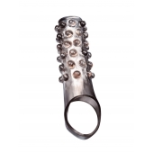 Дымчатая насадка на пенис с выпуклостями - 11 см. - Sex Expert - в Севастополе купить с доставкой