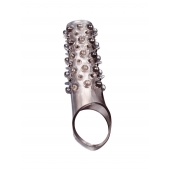 Дымчатая насадка на пенис с шипами и выпуклостями - 12 см. - Sex Expert - в Севастополе купить с доставкой