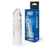 Прозрачная закрытая насадка на пенис - 17 см. - Sex Expert - в Севастополе купить с доставкой