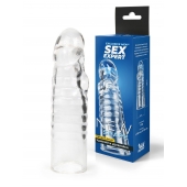 Прозрачная закрытая насадка на член - 15 см. - Sex Expert - в Севастополе купить с доставкой