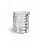 Прозрачная сквозная насадка на пенис с ребрышками - Sex Expert - в Севастополе купить с доставкой