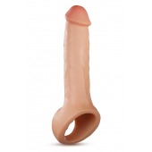 Телесная насадка-удлинитель Thrive 8.75 Inch Realistic Penis Extender Sleeve - 22,2 см. - Blush Novelties - в Севастополе купить с доставкой